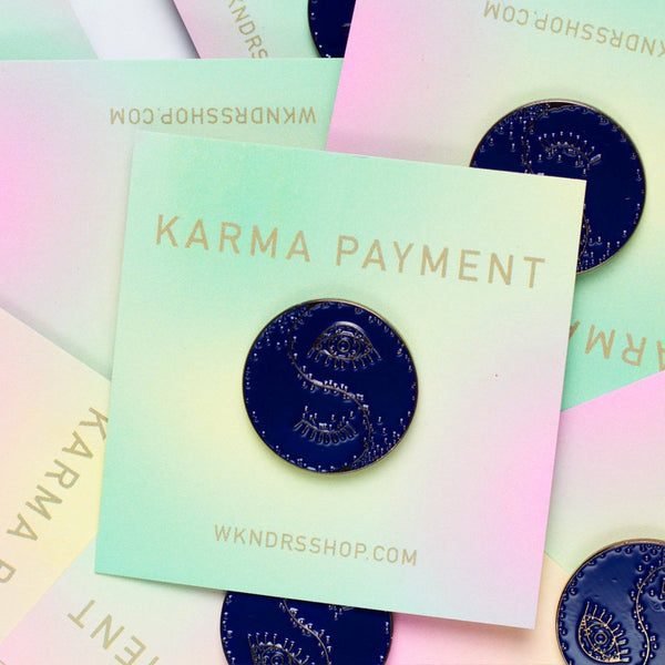 Karma Payment*Blue Pin