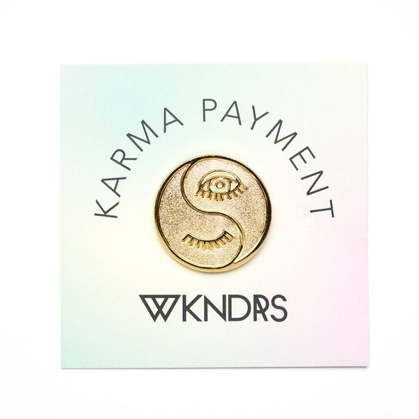 Karma Payment*Gold Pin