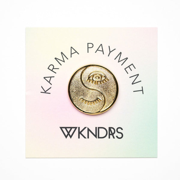 Karma Payment*Gold Pin